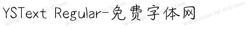 YSText Regular字体转换